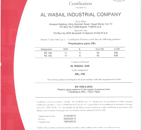 Certificates & Prequalification
